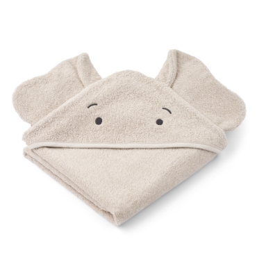 Toalla con Capucha Elefante Algodón Orgánico Liewood - Aúpa Organics
