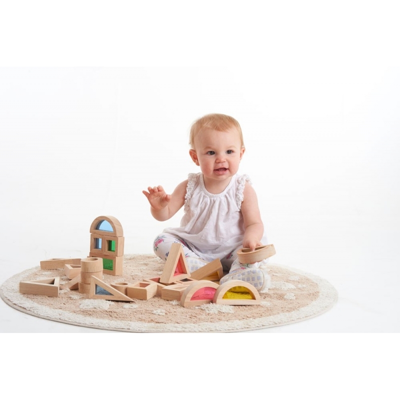 Bloques Arco Iris Translúcidos - Aúpa Organics