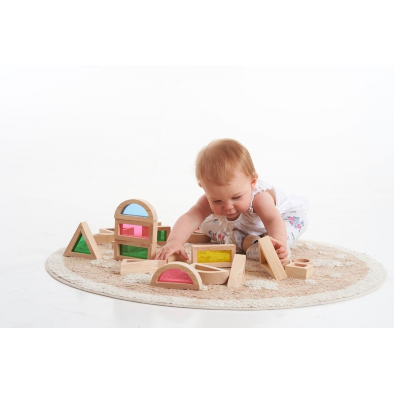 Bloques Arco Iris Translúcidos - Aúpa Organics