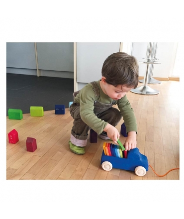 Camión Azul con Bloques - Grimm's