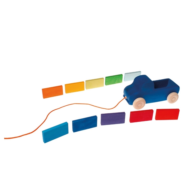 Camión Azul con Bloques - Grimm's