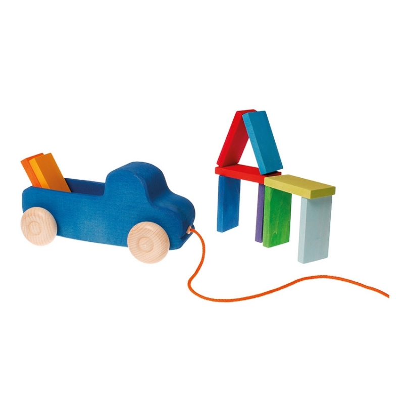 Camión Azul con Bloques - Grimm's