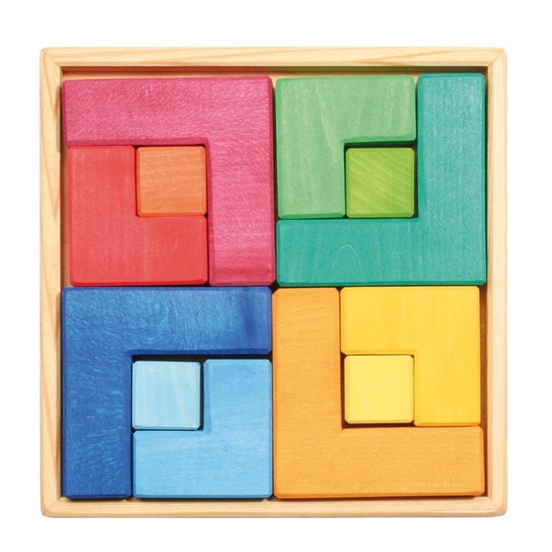 Juego de Construcción y Puzzle Square - Grimm's