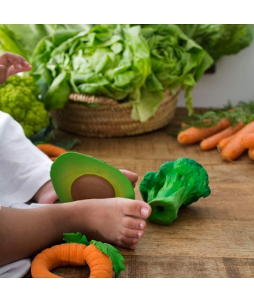 Mordedor de Caucho Natural Arnold El Aguacate Oli&Carol - Aúpa Organics