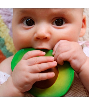 Mordedor de Caucho Natural Arnold El Aguacate Oli&Carol - Aúpa Organics