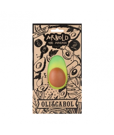 Mordedor de Caucho Natural Arnold El Aguacate Oli&Carol - Aúpa Organics