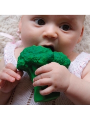 Mordedor de Caucho Natural Brucy El Brócoli Oli&Carol - Aúpa Organics