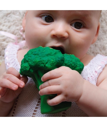 Mordedor de Caucho Natural Brucy El Brócoli Oli&Carol - Aúpa Organics