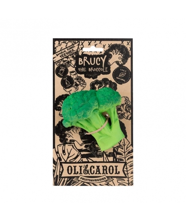 Mordedor de Caucho Natural Brucy El Brócoli Oli&Carol - Aúpa Organics