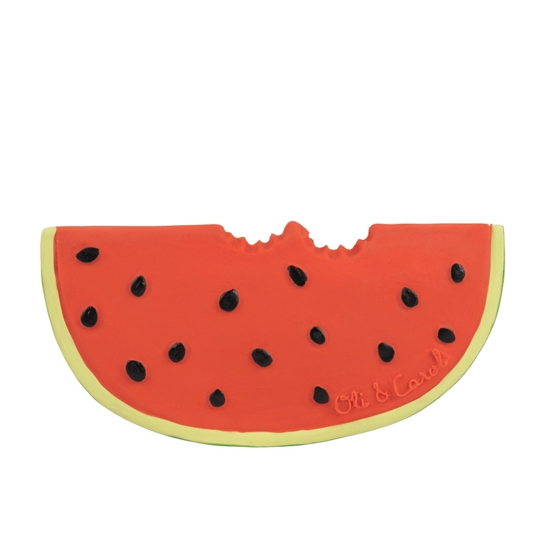 Mordedor de Caucho Natural Wally La Sandía Oli&Carol - Aúpa Organics
