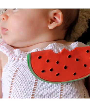 Mordedor de Caucho Natural Wally La Sandía Oli&Carol - Aúpa Organics