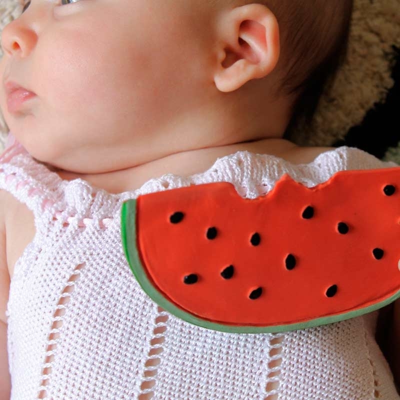 Mordedor de Caucho Natural Wally La Sandía Oli&Carol - Aúpa Organics