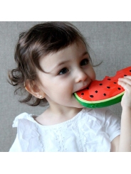 Mordedor de Caucho Natural Wally La Sandía Oli&Carol - Aúpa Organics