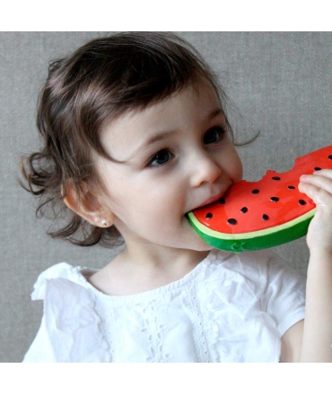 Mordedor de Caucho Natural Wally La Sandía Oli&Carol - Aúpa Organics