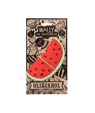 Mordedor de Caucho Natural Wally La Sandía Oli&Carol - Aúpa Organics