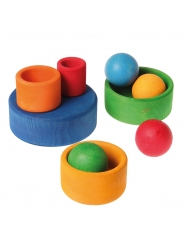 Cubiletes de Madera Azul- Grimm's