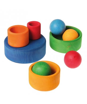 Cubiletes de Madera Azul- Grimm's