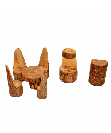 Cocinita de Madera para la Casa del Árbol