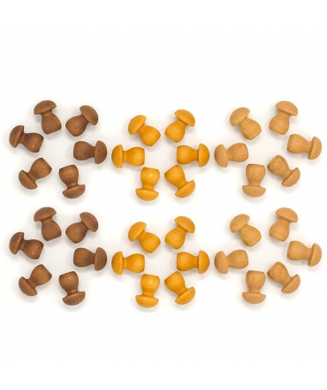 36 Piezas para Mandala - Setas Marrones