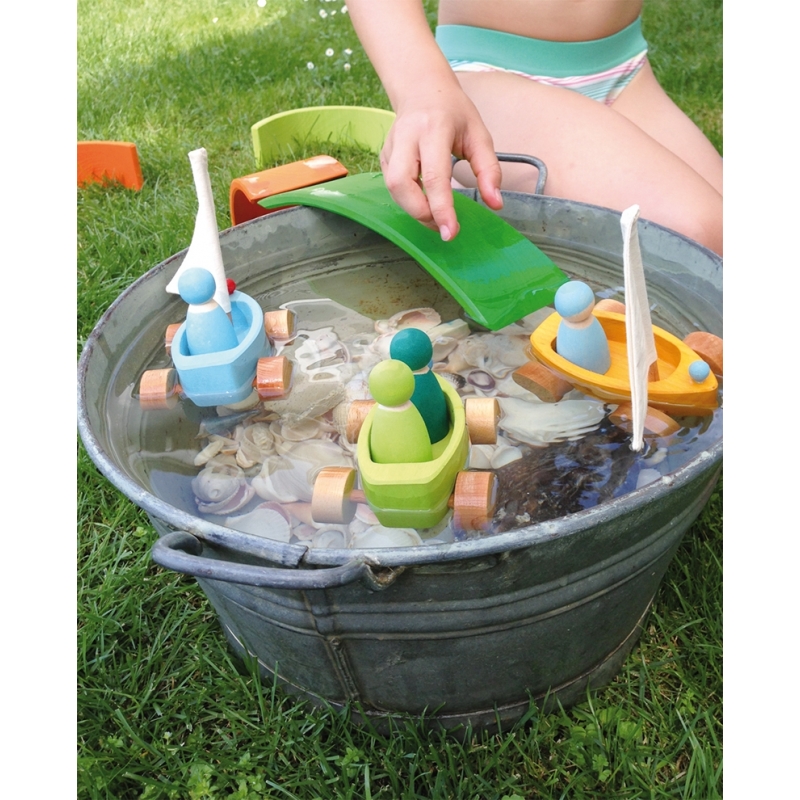 Barquito con ruedas y Marinero