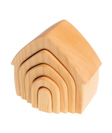 Casa Apilable de Madera Natural - Grimm's