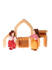 Casa Apilable de Madera Natural - Grimm's