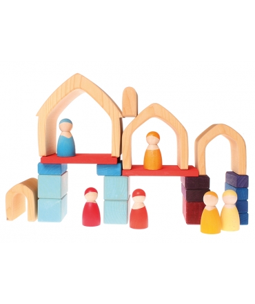 Casa Apilable de Madera Natural - Grimm's