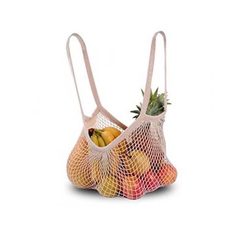 Bolsa de Red de Algodón Orgánico - Asa larga