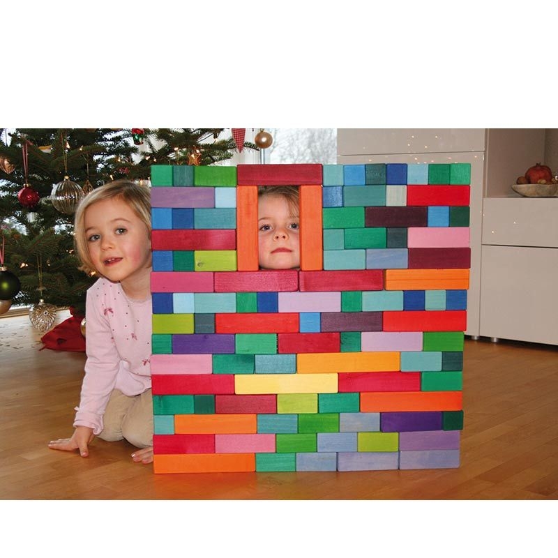 Juego de Construcción. Pirámide de Bloques Grande - Grimm's