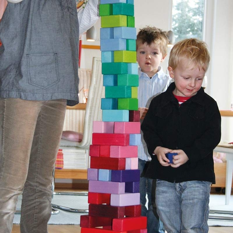 Juego de Construcción. Pirámide de Bloques Grande - Grimm's