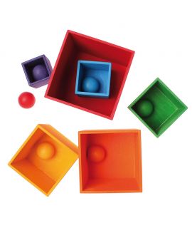 Cubos Apilables y Encajables de Madera Juego GR_10370
