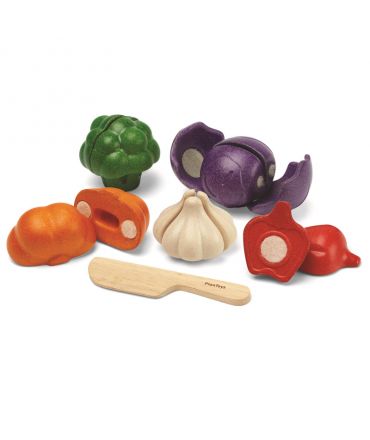 Set de Verduras de 5 Colores - Plan Toys