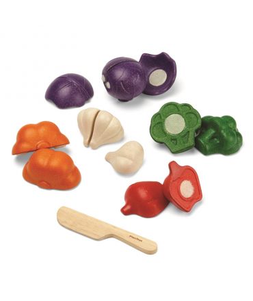 Set de Verduras de 5 Colores - Plan Toys