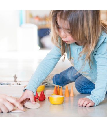 36 Piezas para Mandala - Cono Naranja