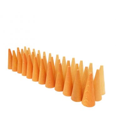 36 Piezas para Mandala - Cono Naranja