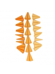 36 Piezas para Mandala - Cono Naranja