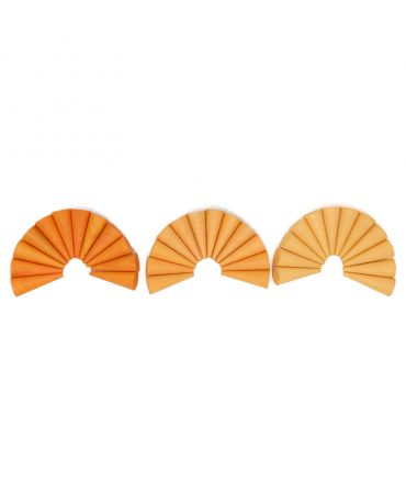 36 Piezas para Mandala - Cono Naranja