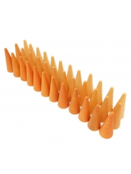 36 Piezas para Mandala - Cono Naranja