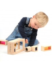 Bloques Arco Iris Translúcidos con Sonido - Aúpa Organics