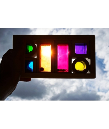 Bloques Arco Iris Translúcidos con Sonido - Aúpa Organics