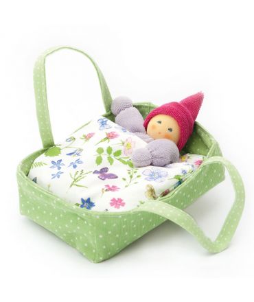 Muñeco Blutenbett en su Cuna - Nanchen Natur