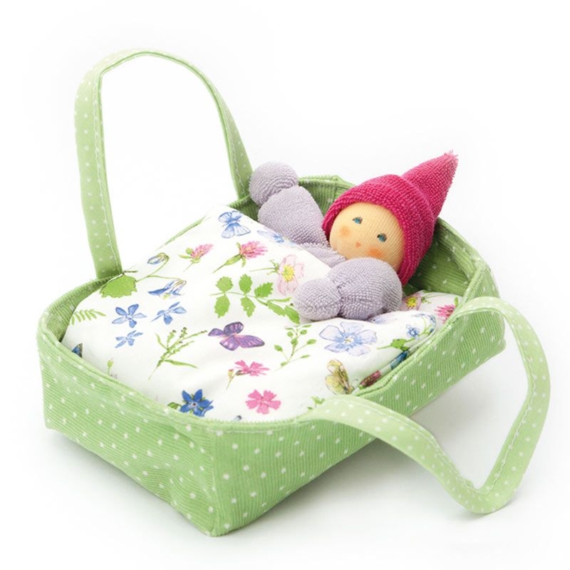 Muñeco Blutenbett en su Cuna - Nanchen Natur