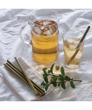 Pajitas ecológicas y reutilizables de bambú | Aúpa Organics 