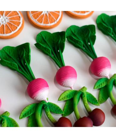 Mordedor de Caucho Natural Ramona El Rabanillo Oli&Carol - Aúpa Organics