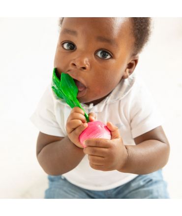 Mordedor de Caucho Natural Ramona El Rabanillo Oli&Carol - Aúpa Organics