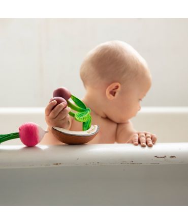 Mordedor de Caucho Natural Ramona El Rabanillo Oli&Carol - Aúpa Organics