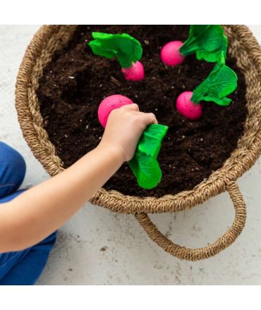 Mordedor de Caucho Natural Ramona El Rabanillo Oli&Carol - Aúpa Organics