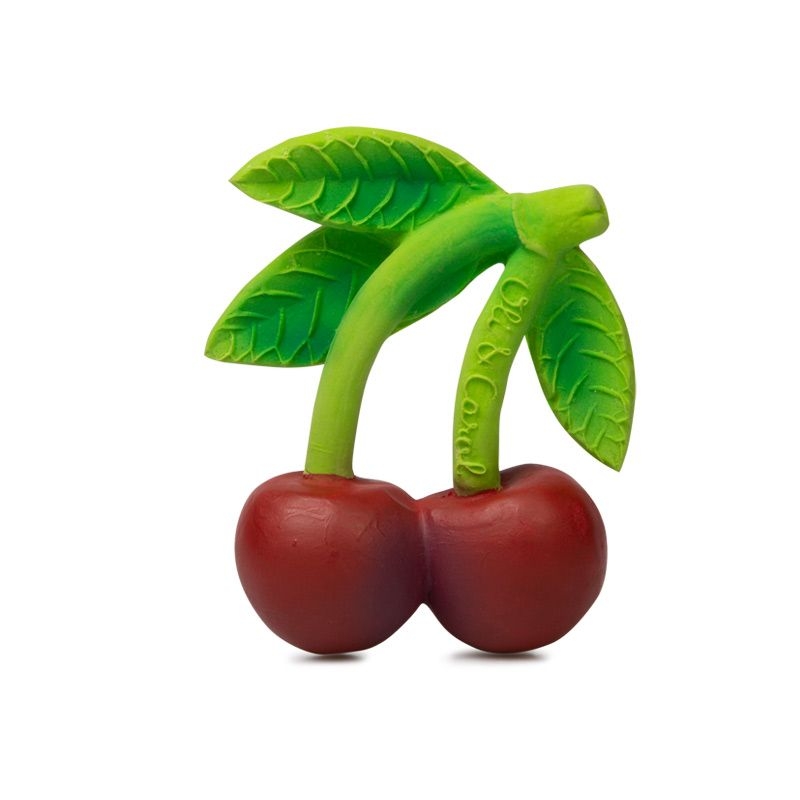 Mordedor de Caucho Natural Mery La Cereza Oli&Carol - Aúpa Organics