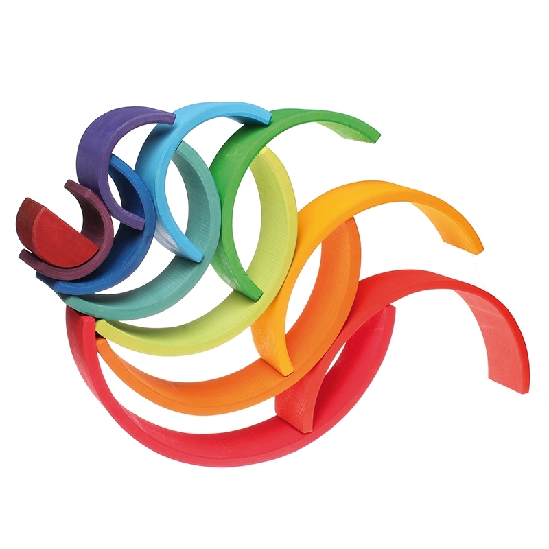 Arcoiris Waldorf grande de 12 piezas - Aúpa Organics