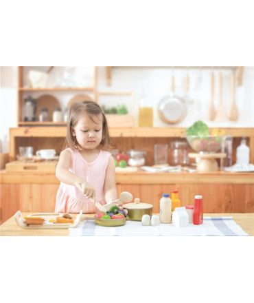 Comida y Bebida de Madera - Plan Toys